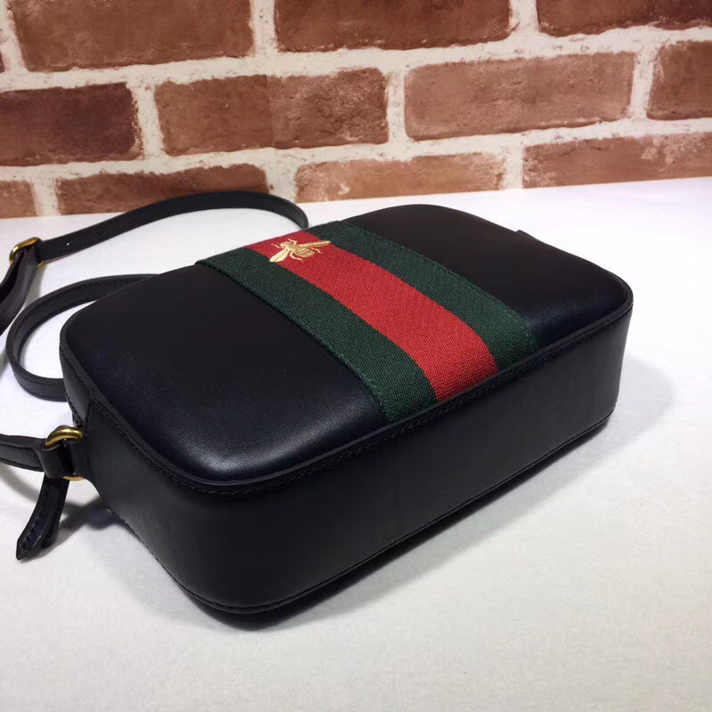Bolso de hombro de cuero Gucci 412008-4