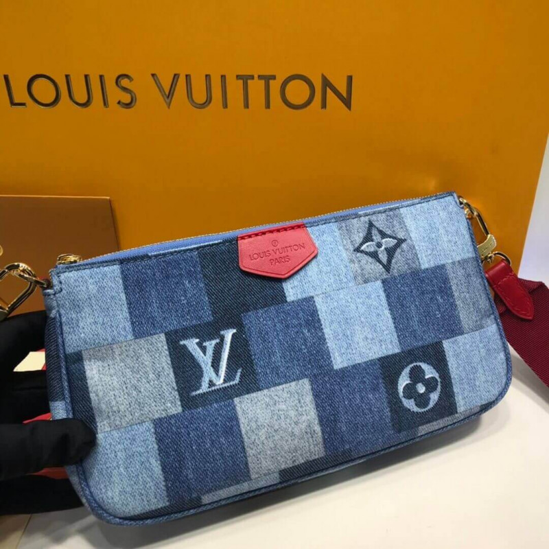 Louis Vuitton Monogram Denim Canvas Multi Pochette AccessOires M44990-2