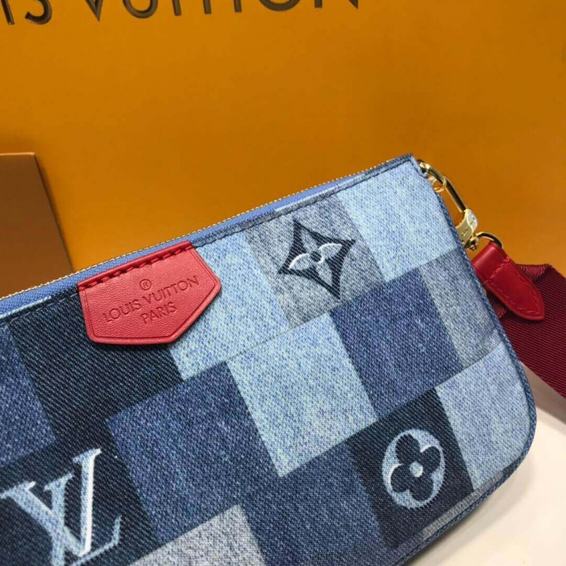 Louis Vuitton Monogram Denim Canvas Multi Pochette AccessOires M44990-3
