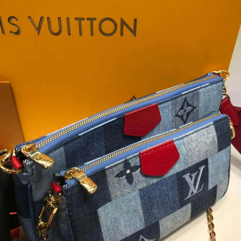 Louis Vuitton Monogram Denim Canvas Multi Pochette AccessOires M44990-4