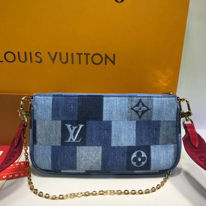 Louis Vuitton Monogram Denim Canvas Multi Pochette AccessOires M44990-7