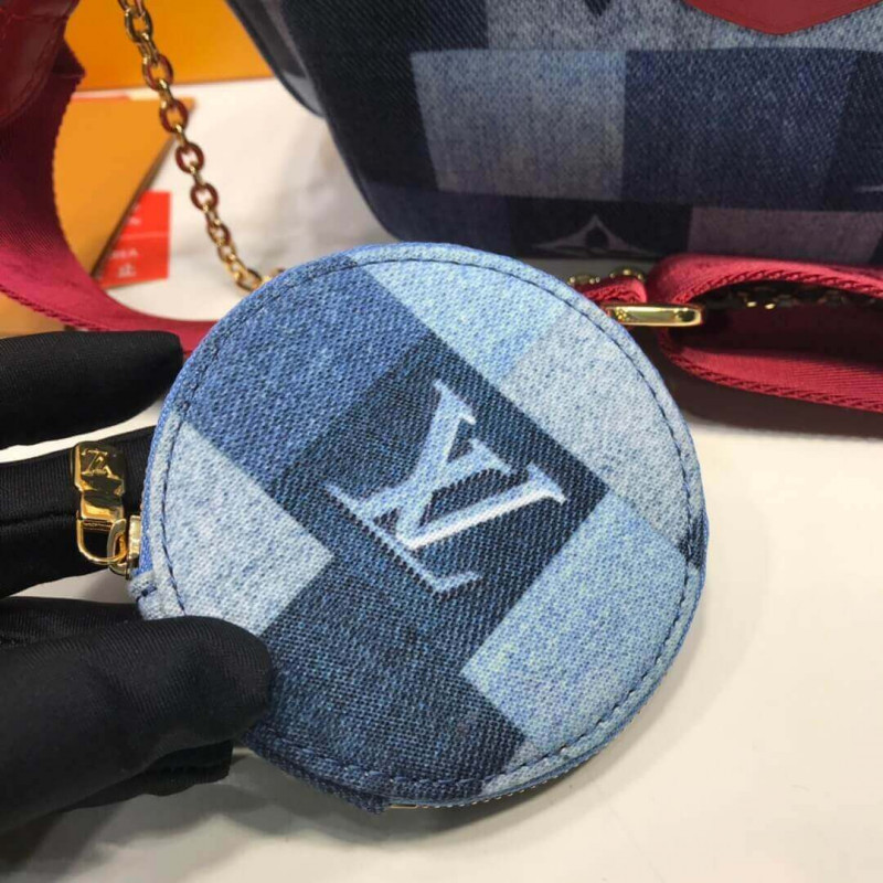Louis Vuitton Monogram Denim Canvas Multi Pochette AccessOires M44990-8
