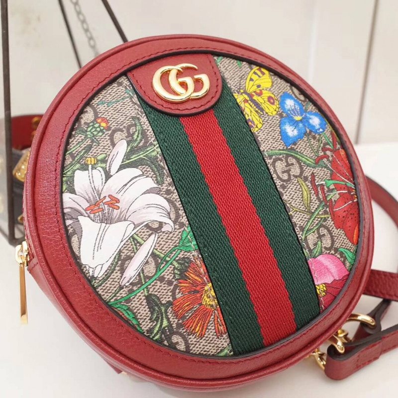 Gucci Ophidia GG Flora Mini Mochila 598661-2
