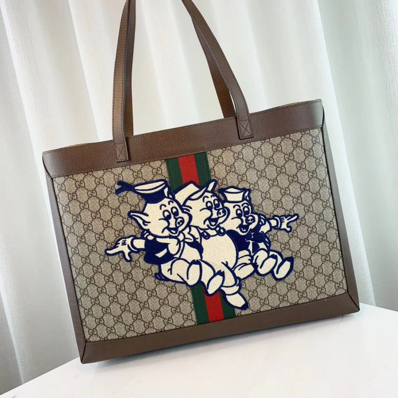 Gucci Ophidia GG Tote con tres cerdos 547947-8