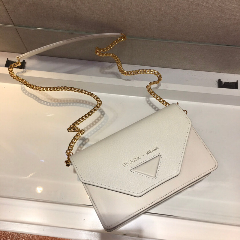 Prada Saffiano Leather Mini-Bolsa 1BP014-2