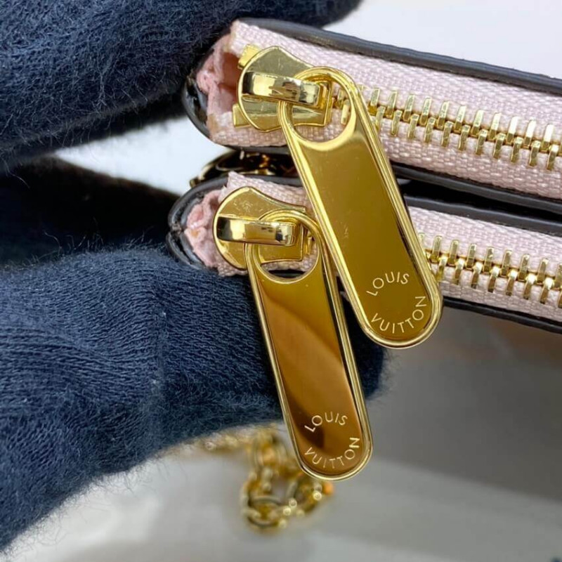 Louis Vuitton Damier Ebene Double Zip Pochette N60254-10