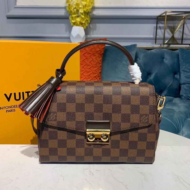 Louis Vuitton Damier Ebene Canvas Croisette N53000-1