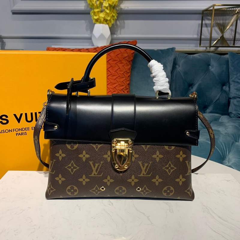 lienzo de monograma de Louis Vuitton una bolsa de colgajo MM M43125-1