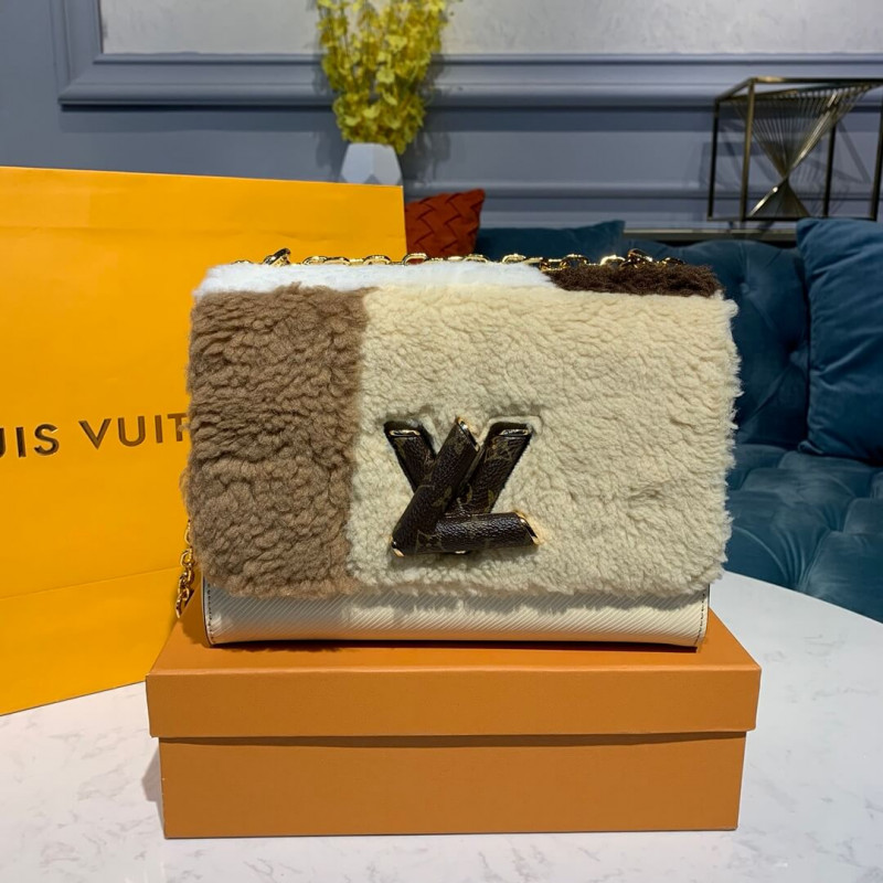 Louis Vuitton Shearling y Epi Leather Twist M55450-1