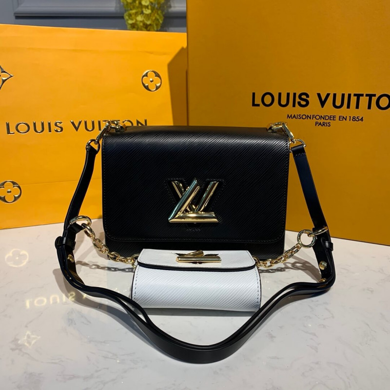 Louis Vuitton Twist MM y Twisty M55683 Negro/Blanco-1