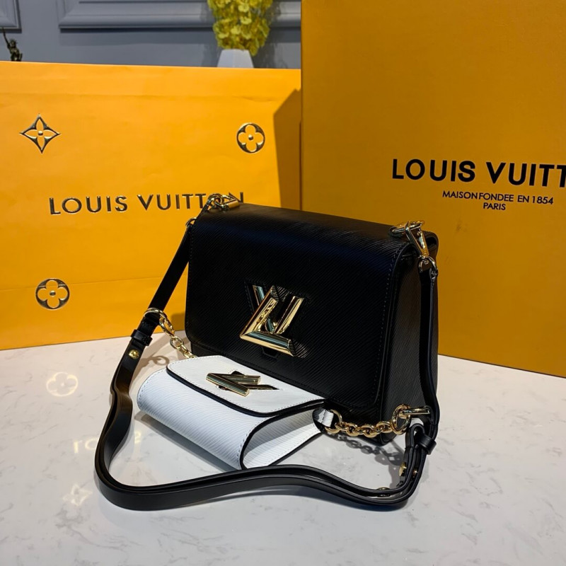 Louis Vuitton Twist MM y Twisty M55683 Negro/Blanco-3