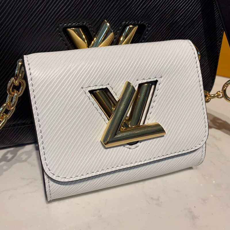 Louis Vuitton Twist MM y Twisty M55683 Negro/Blanco-10