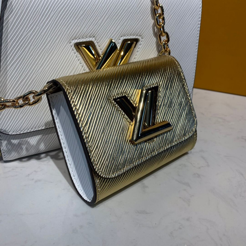 Louis Vuitton Twist Mm y Twisty M55683 White/Gold-10