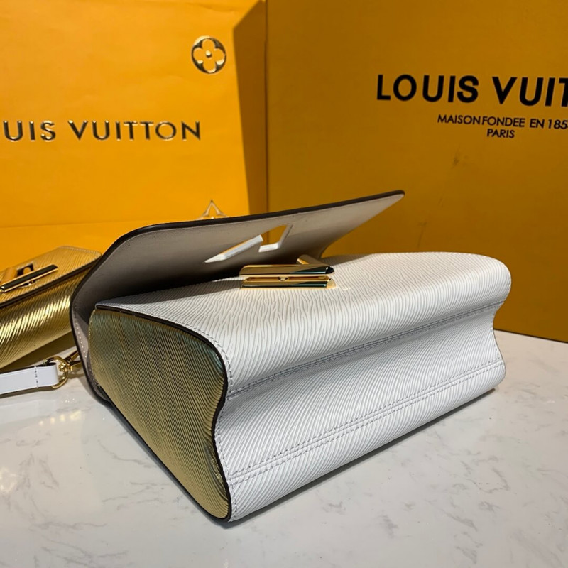 Louis Vuitton Twist Mm y Twisty M55683 White/Gold-12
