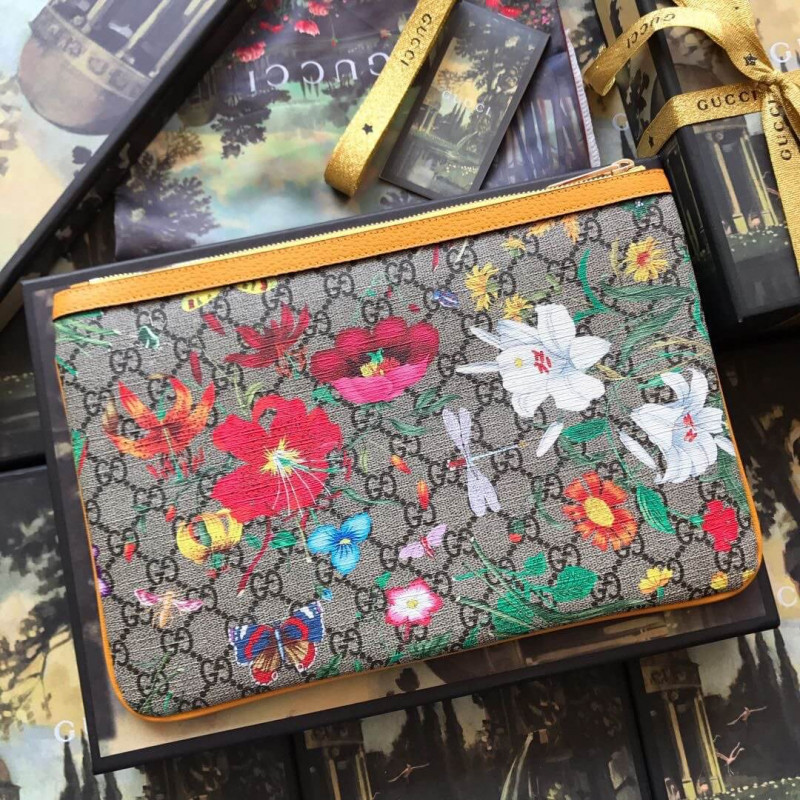 Gucci Ophidia GG Flora Pouch 517551-3