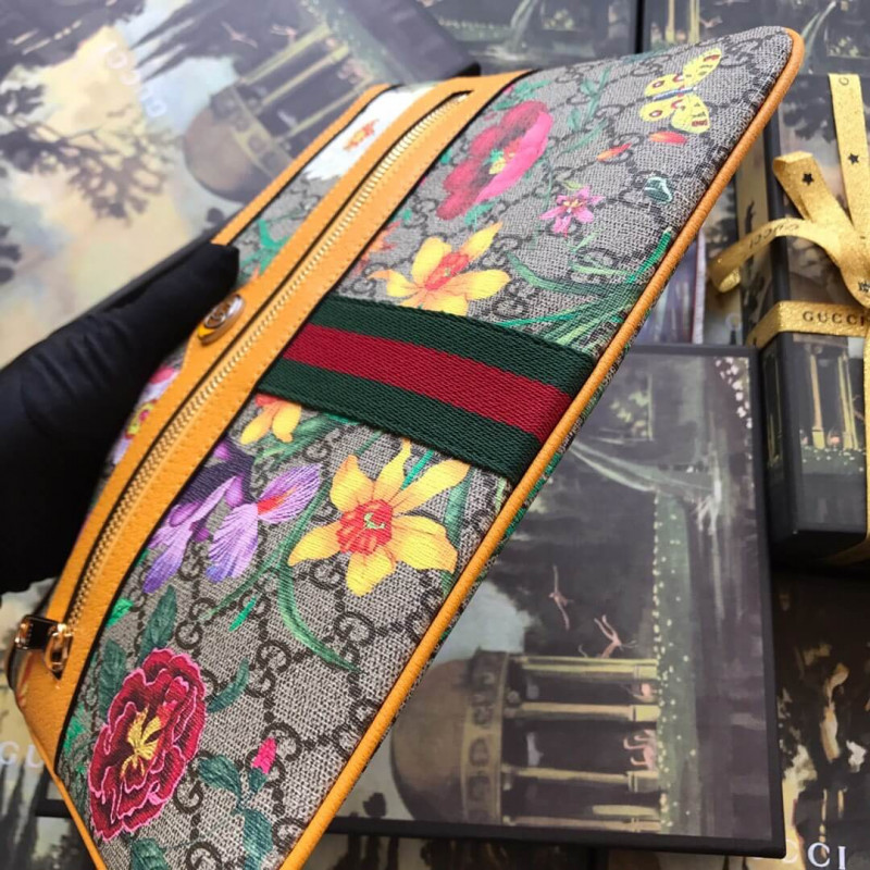 Gucci Ophidia GG Flora Pouch 517551-4