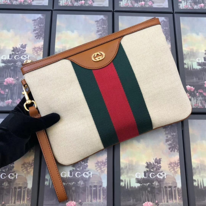 Gucci Canvas Vintage Web Pouch 449479-1