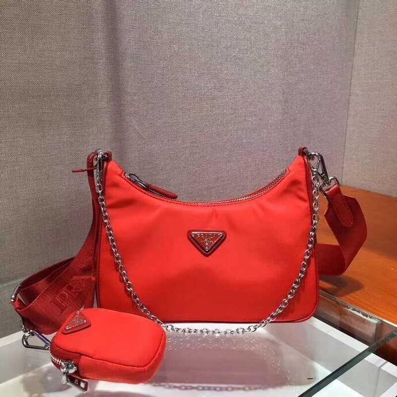 Bolsa Multi-Pochette de Nylon de reedición de Prada 1BH204-2