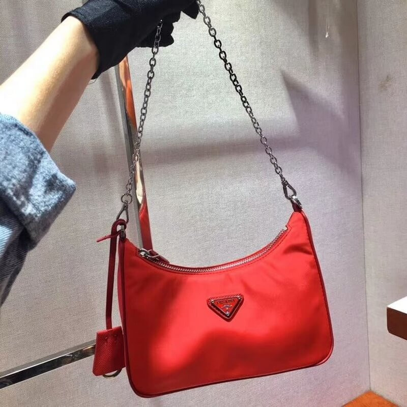 Bolsa Multi-Pochette de Nylon de reedición de Prada 1BH204-10