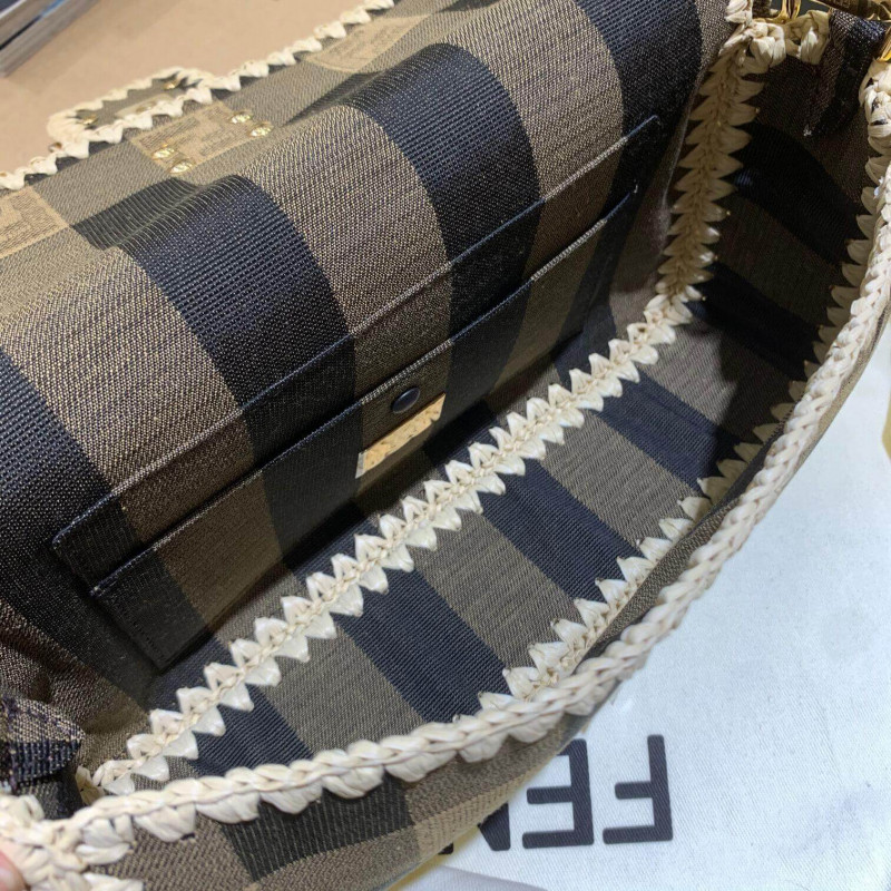 Fendi Bolsauette Brown Fabe Bolsa 8Br600-6