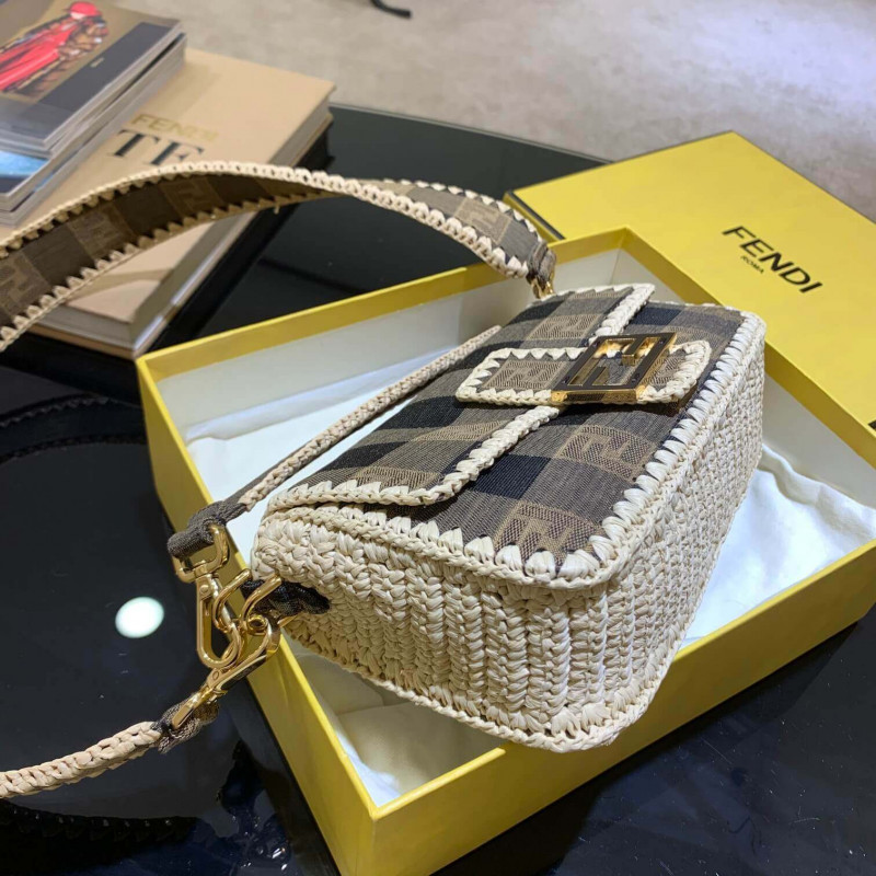 Fendi Bolsauette Brown Fabe Bolsa 8Br600-8