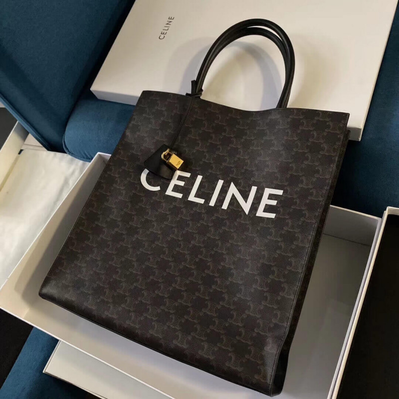 Celine vertical Cabas Celine en Triomphe Canvas 190972-1