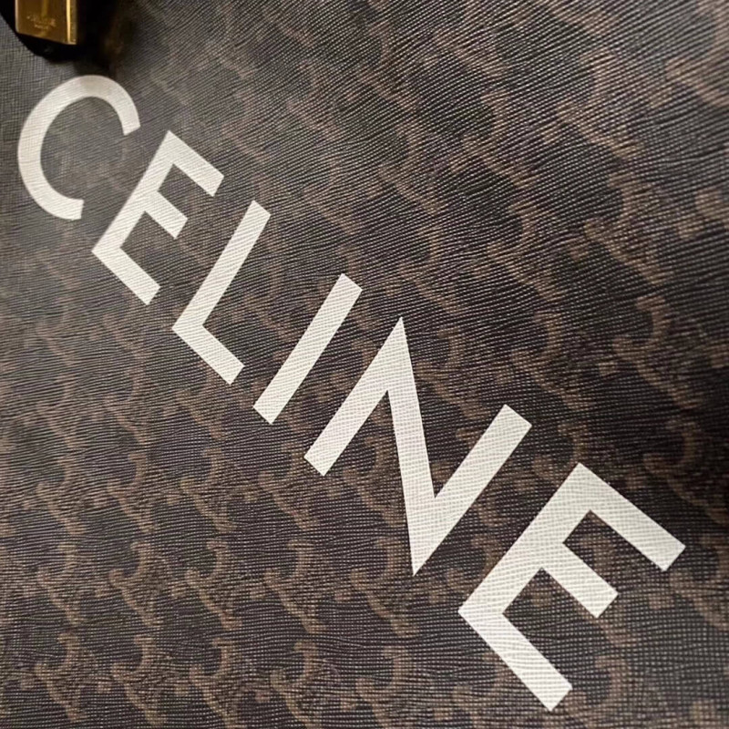 Celine vertical Cabas Celine en Triomphe Canvas 190972-2