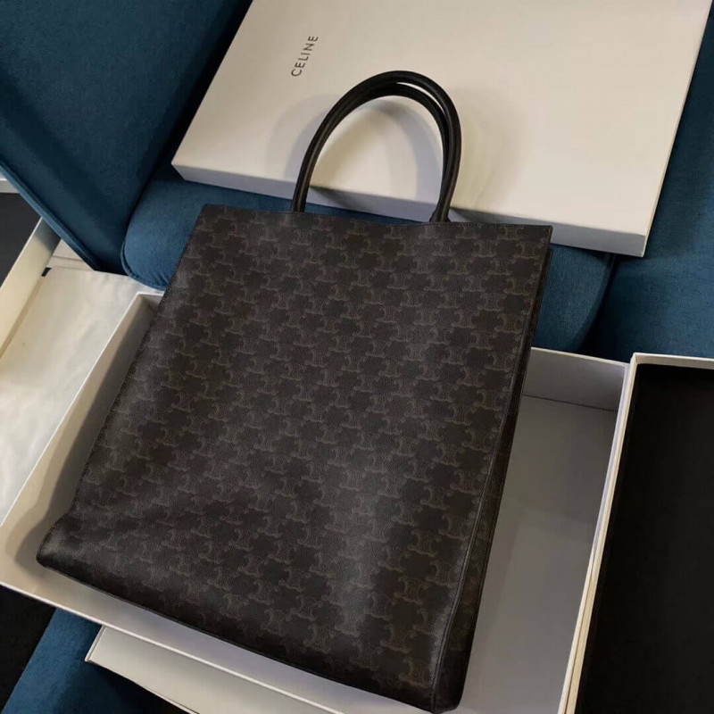 Celine vertical Cabas Celine en Triomphe Canvas 190972-3