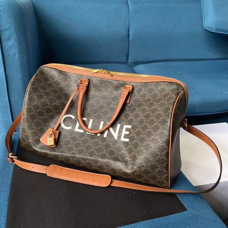 Bolsa de viaje grande de Celine en Canvas Triomphe 191472-1