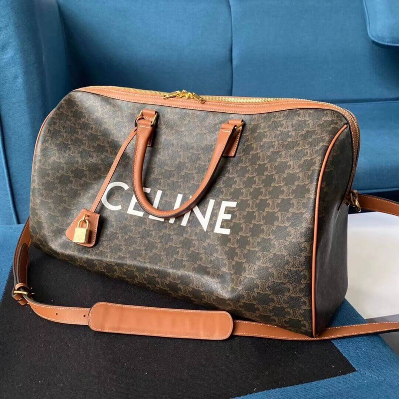 Bolsa de viaje grande de Celine en Canvas Triomphe 191472-2