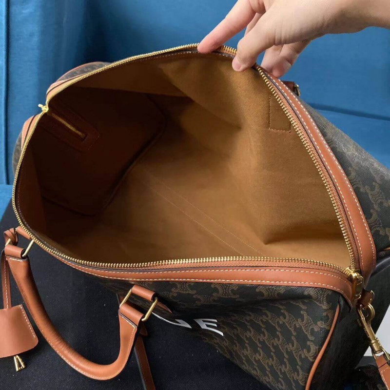 Bolsa de viaje grande de Celine en Canvas Triomphe 191472-13