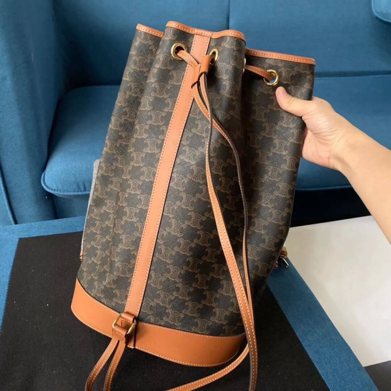 Bolsa de marinero mediano Celine en lienzo triunfo 191532-6