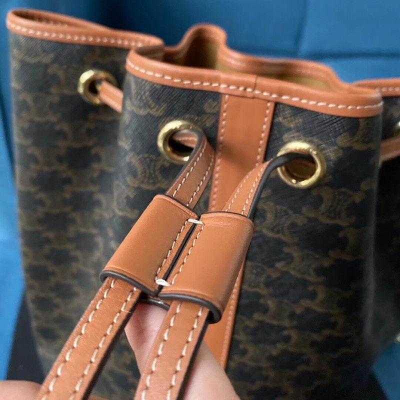 Bolsa de marinero mediano Celine en lienzo triunfo 191532-7