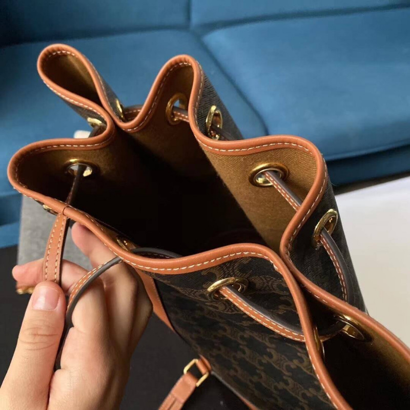 Bolsa de marinero mediano Celine en lienzo triunfo 191532-9