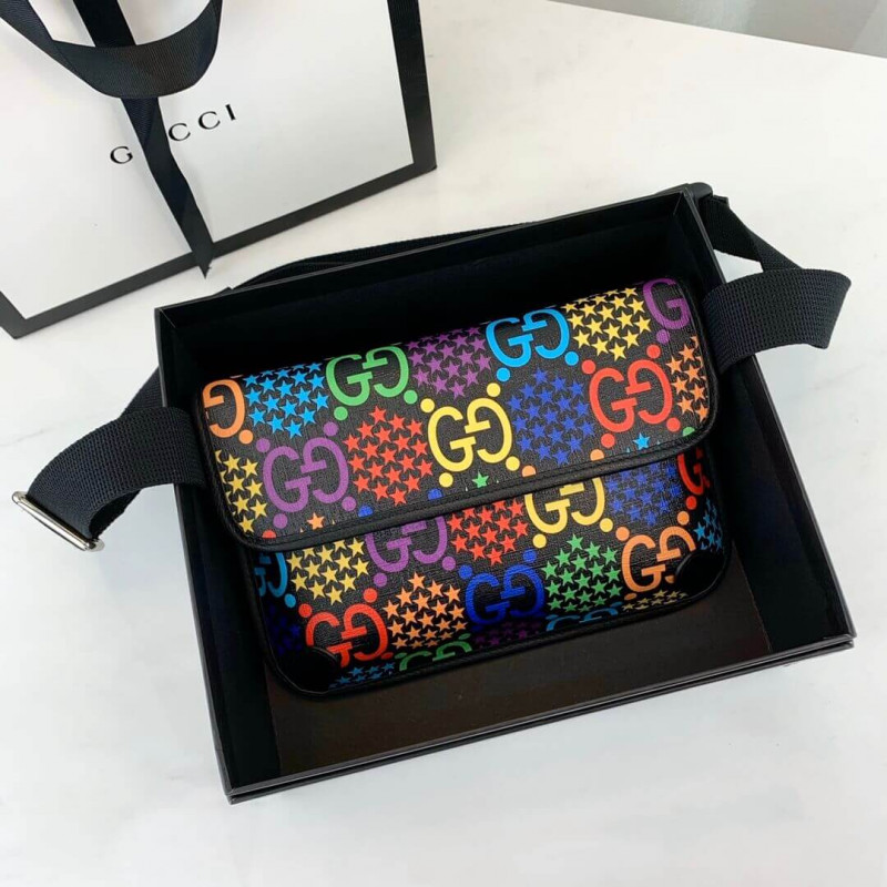 Bolsa de cinturón psicodélico Gucci GG 598113-4