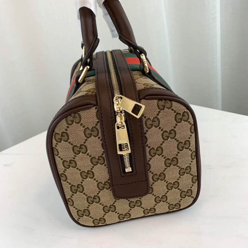 Gucci Vintage Web original GG Boston Bolsa 269876 Café-5