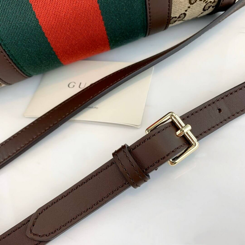 Gucci Vintage Web original GG Boston Bolsa 269876 Café-6