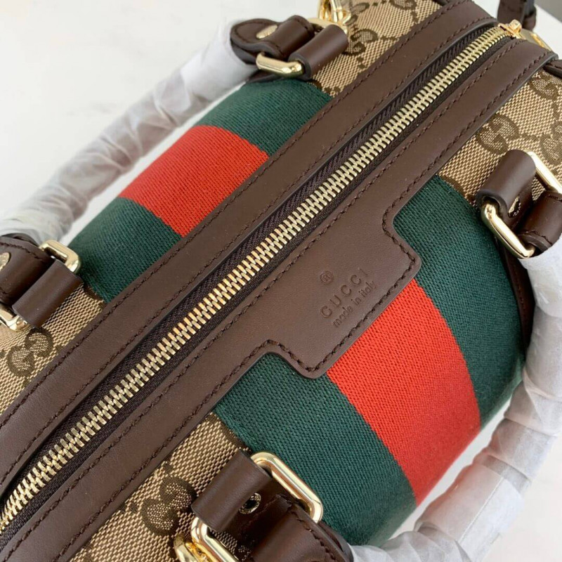 Gucci Vintage Web original GG Boston Bolsa 269876 Café-9