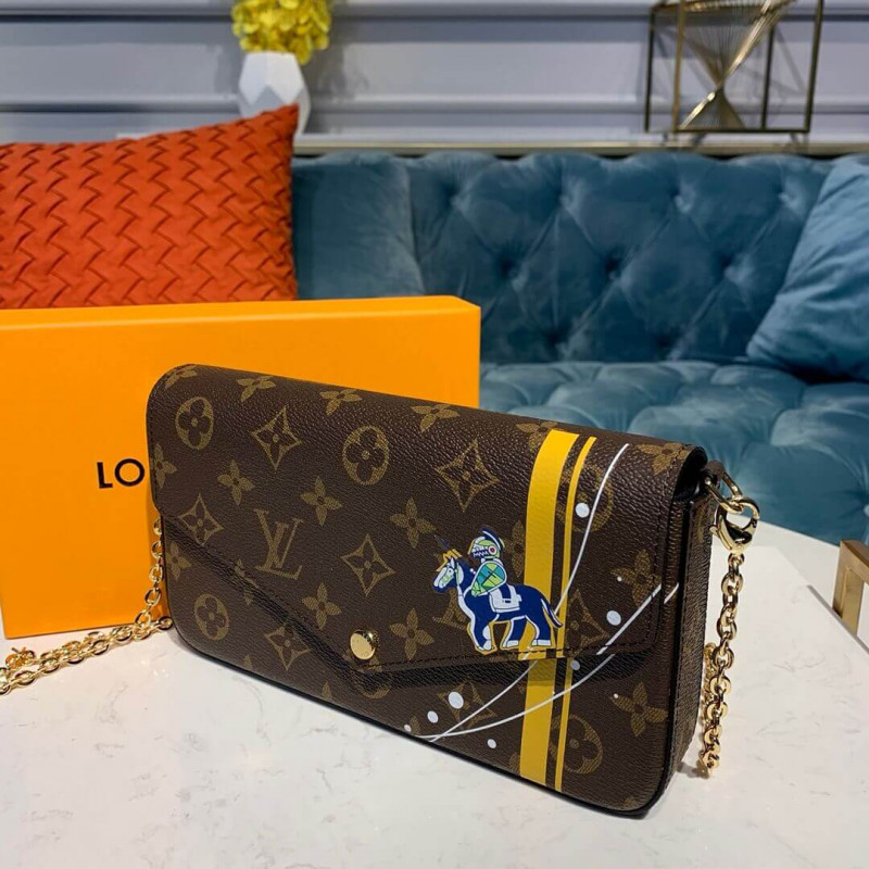 Louis Vuitton Troy Print Pochette Felicie M61276-1