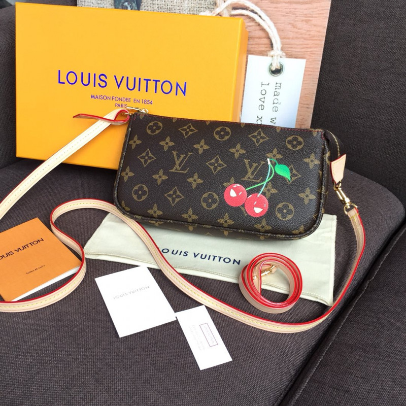 Louis Vuitton Monogram Cherry Pochette AccessOires M95008-1