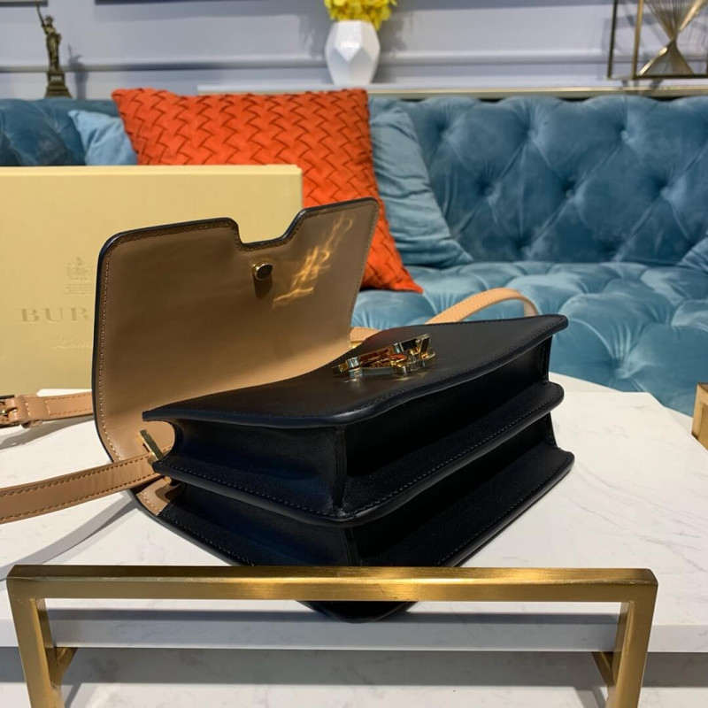 Burberry Small Two Tone Leather TB Bolsa 80134751-6