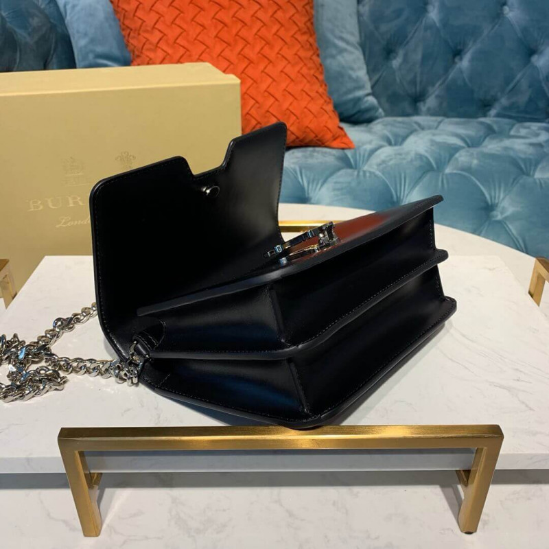 Burberry Small Montage Impresión de cuero TB Bolsa 80124671-6