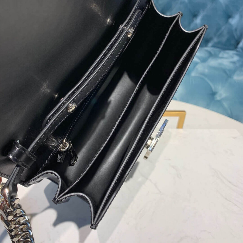 Burberry Small Montage Impresión de cuero TB Bolsa 80124671-7