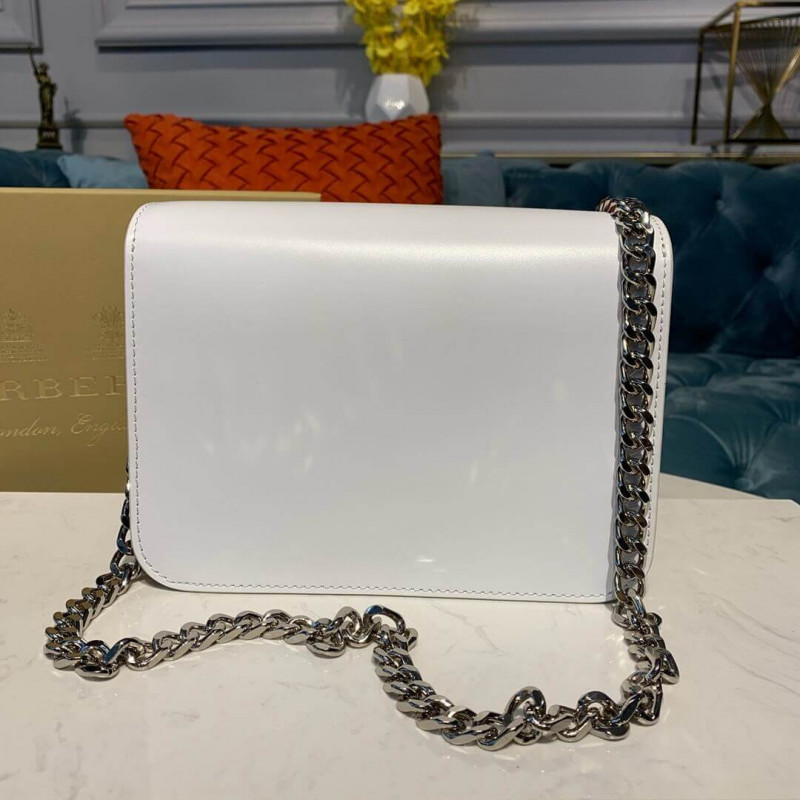 Burberry Small Plain Leather TB Bolsa 80124761-2
