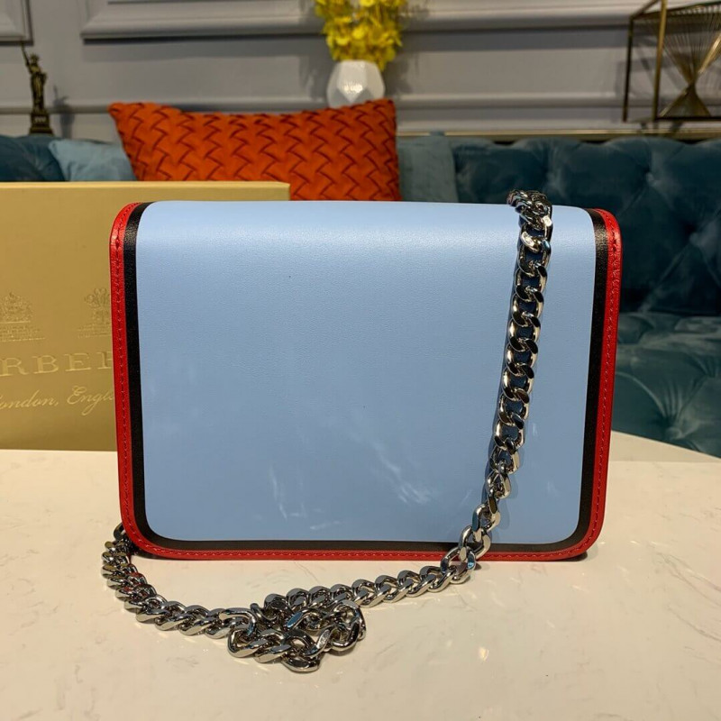 Burberry Small Pinted Edge Leather TB Bolsa 80124711-2