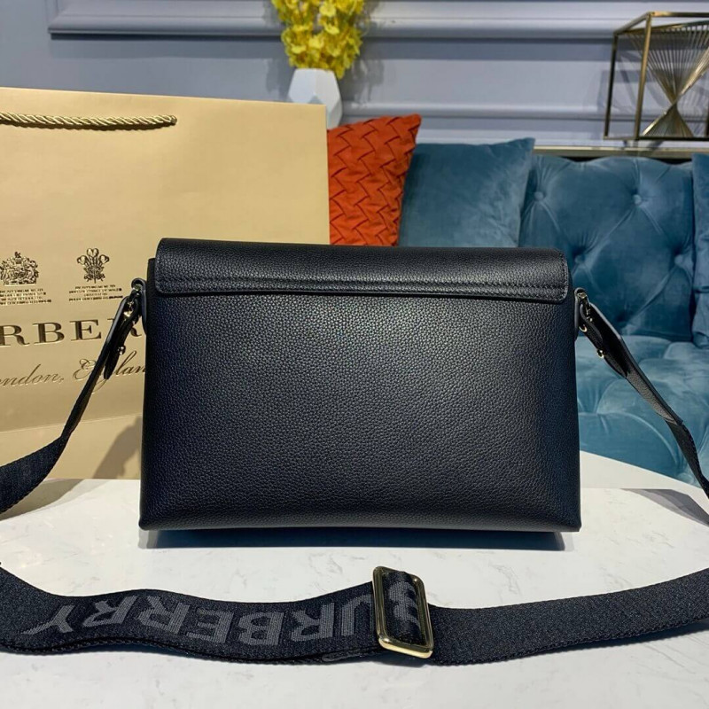 Burberry Leather y Vintage Check nota Crossbody Bolsa 80211101-2