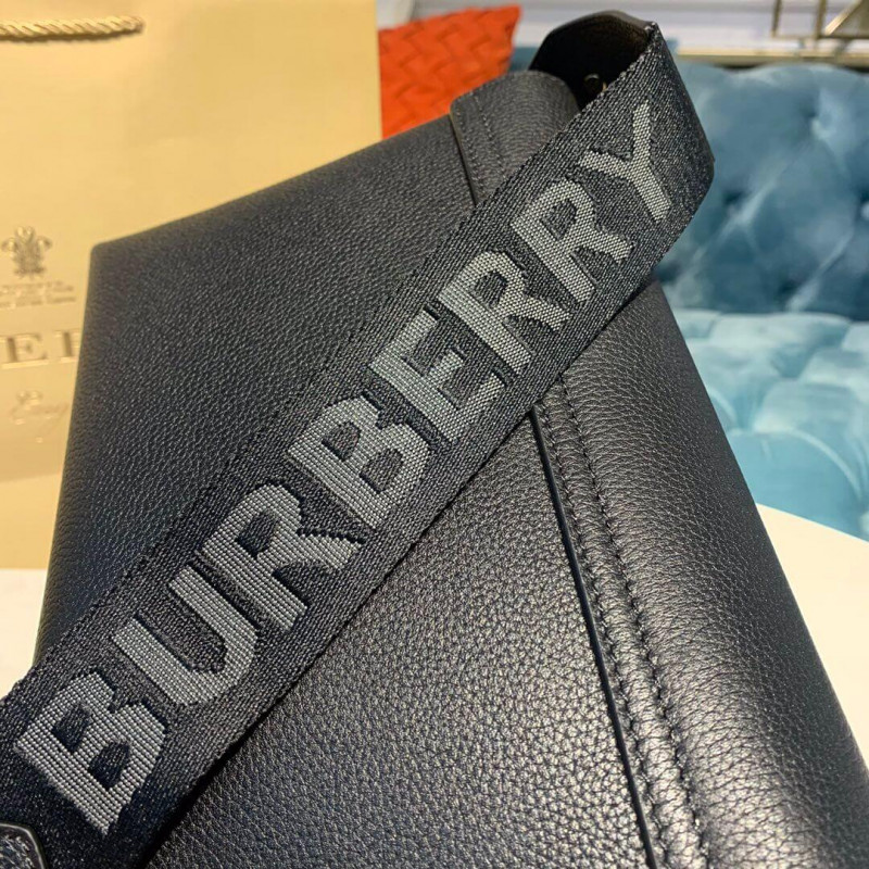 Burberry Leather y Vintage Check nota Crossbody Bolsa 80211101-6