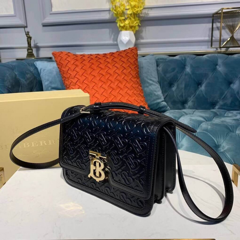Burberry Small Monogram Leather TB Bolsa 80140871-1