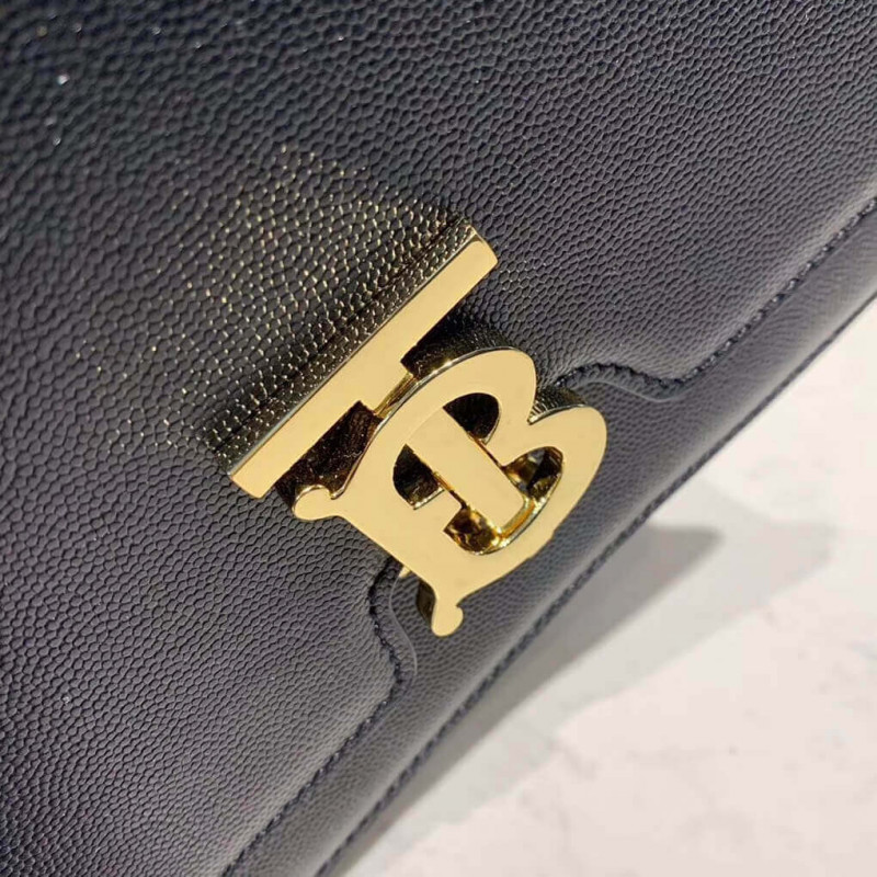 Burberry Medium Grainy Leather TB Bolsa 80193431-4