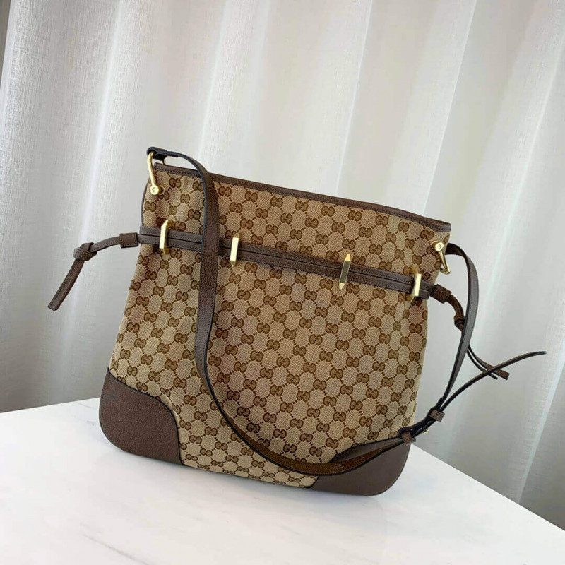 Gucci 1955 Horsebit GG Canvas Messenger Bolsa 602089-2
